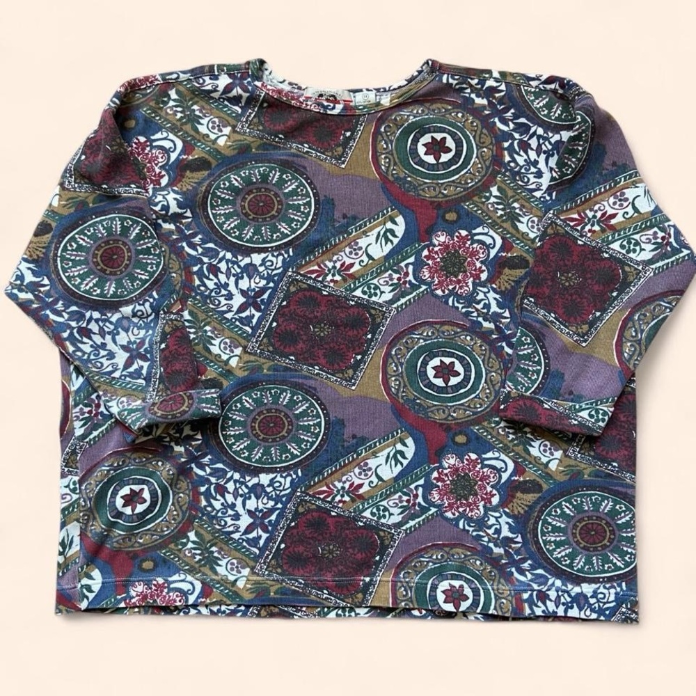 Plus Vintage boho long sleeve